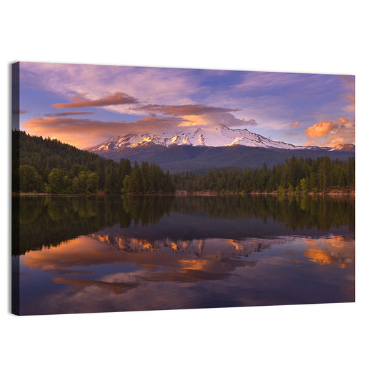 Mt Shasta from Siskiyou Lake Wall Art