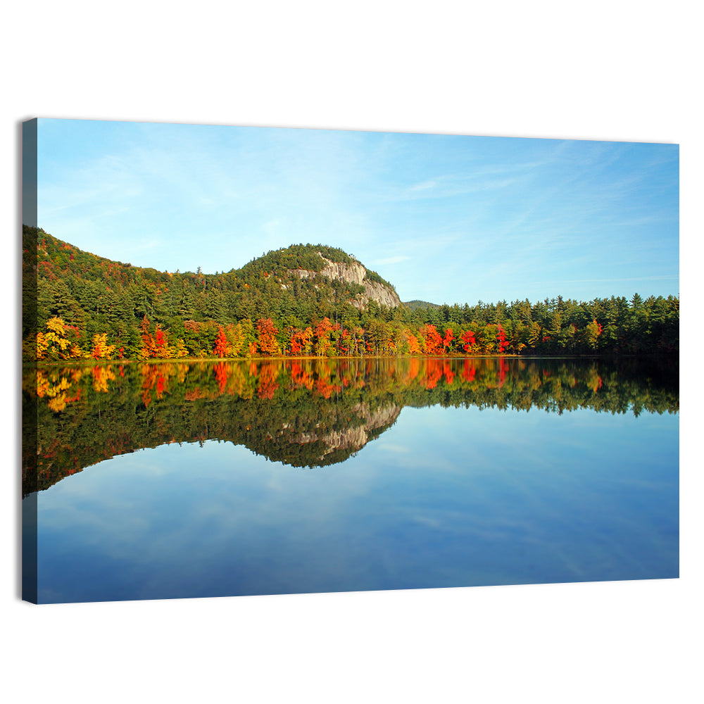 Echo Lake Autumn Reflection Wall Art
