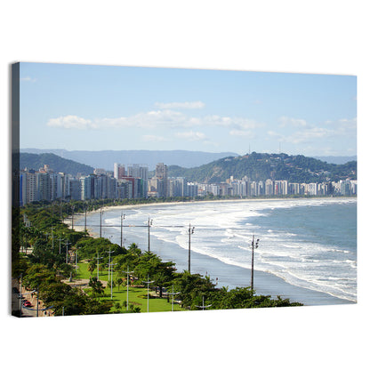 Santos Beach Promenade Wall Art