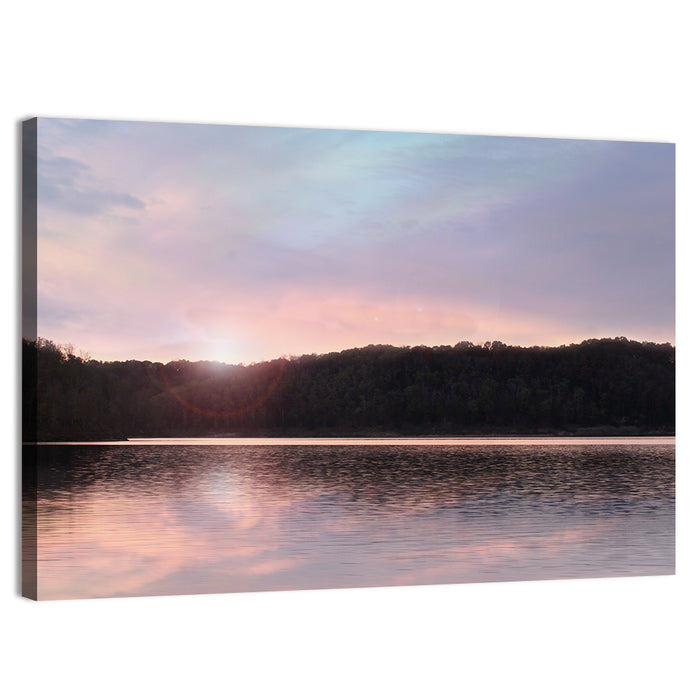 Lake Cumberland Sunset Wall Art as a canvas print