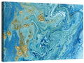 Blue Marble Streams Wall Art