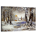 Winter Church with Gold Dome Wall Art