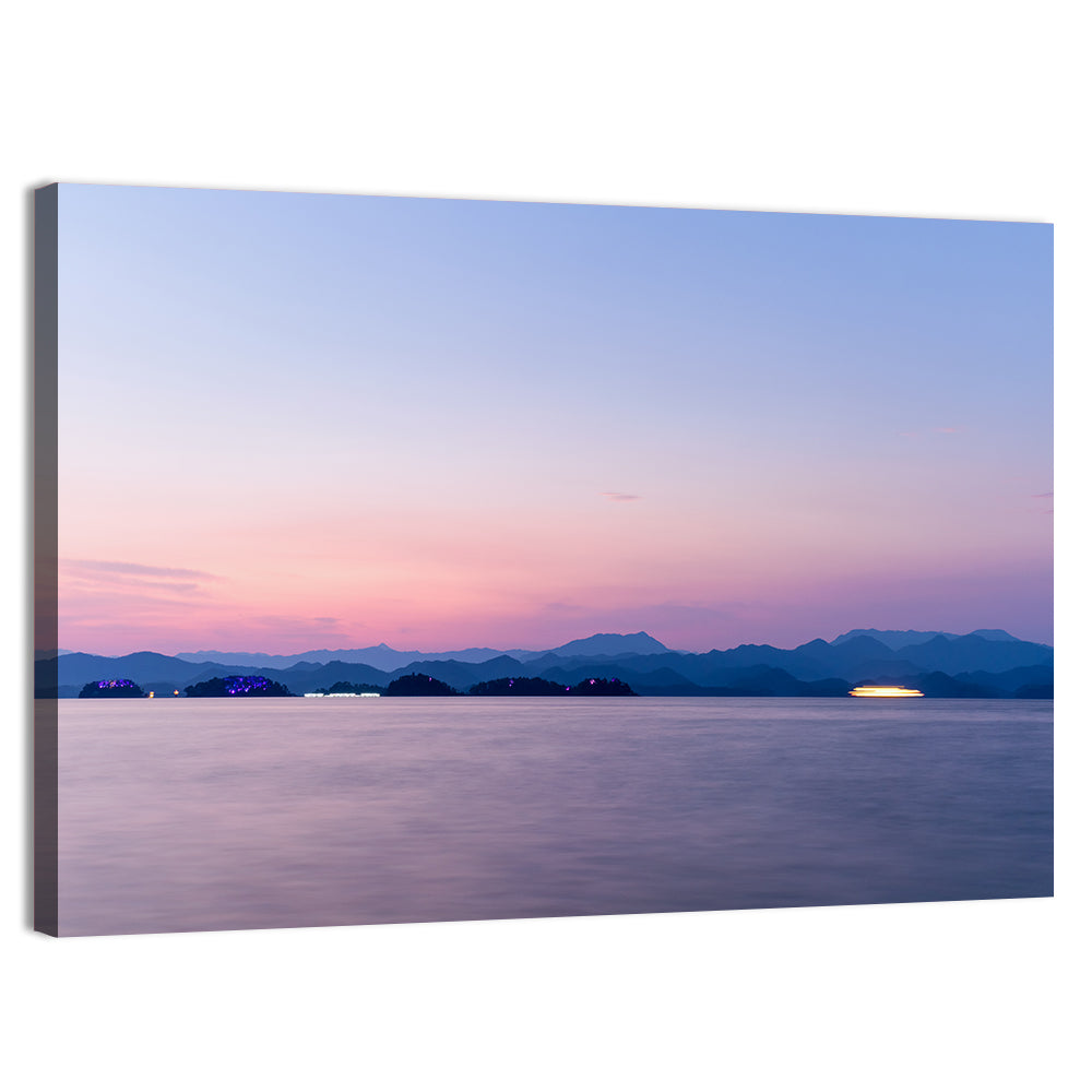 Hangzhou Thousand Island Lake at Dusk Wall Art