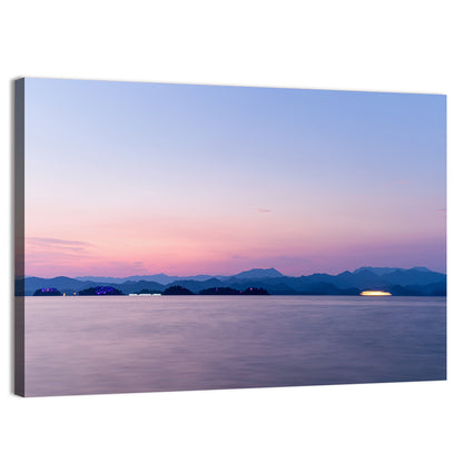 Hangzhou Thousand Island Lake at Dusk Wall Art