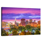 Hartford Skyline at Dusk Wall Art