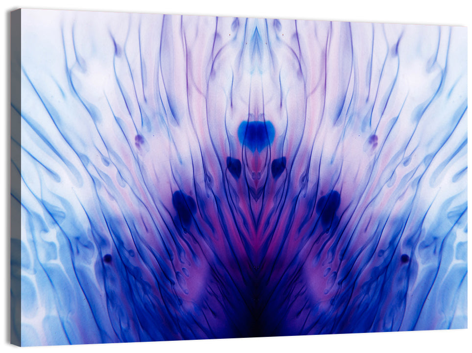 Mirrored Ink Splotch Abstract Wall Art