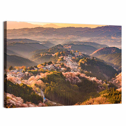 Mount Yoshino Cherry Blossom Valley Wall Art