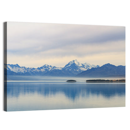 Mount Cook Reflection at Lake Pukaki Wall Art