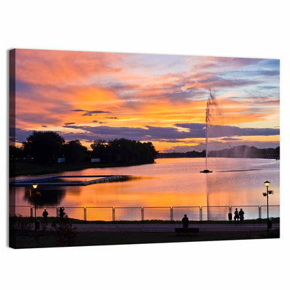 Ada Lake Sunset Wall Art