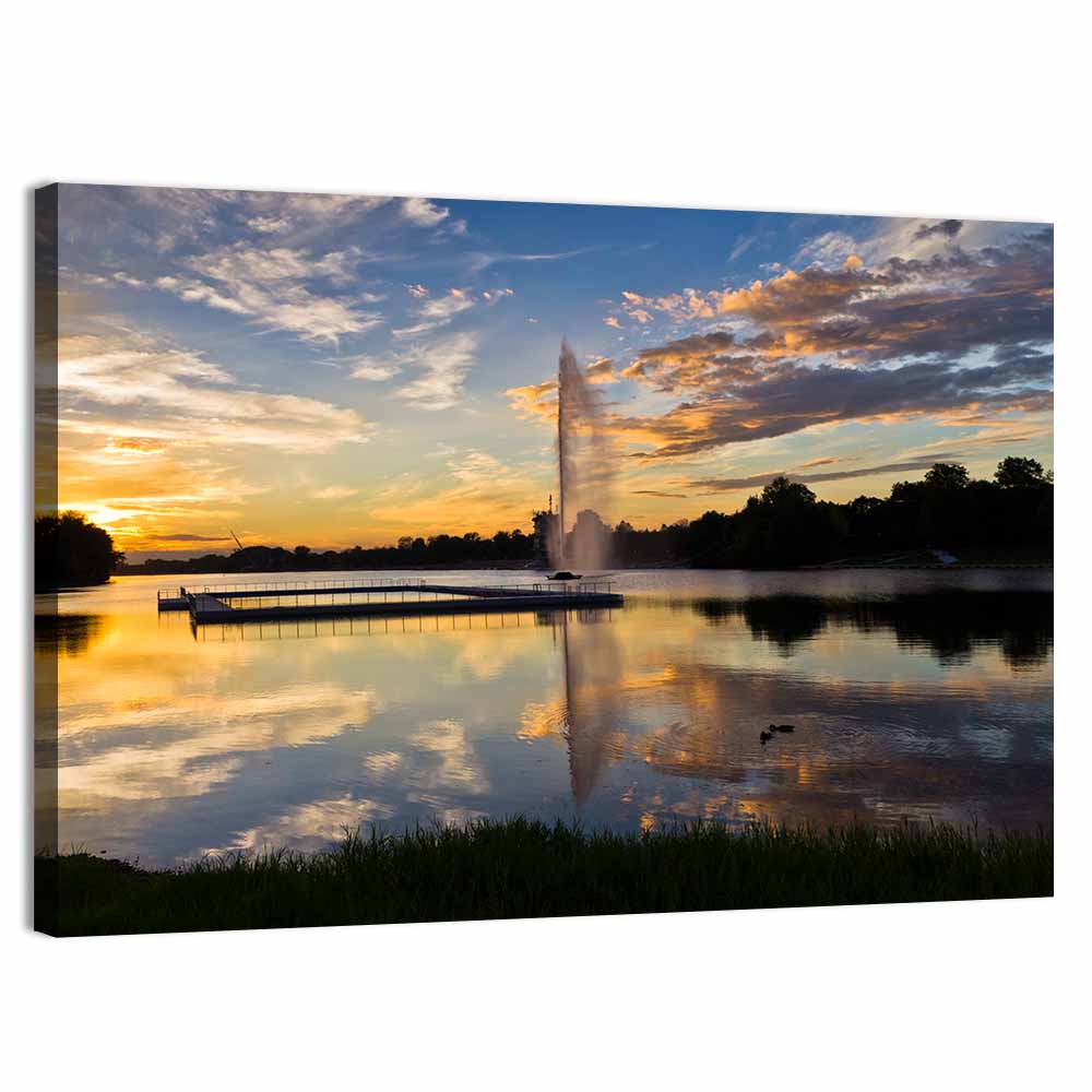 Ada Lake Sunset Ii Wall Art