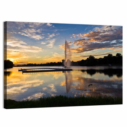Ada Lake Sunset Ii Wall Art