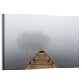 Canoe on Misty Ontario Lake Wall Art