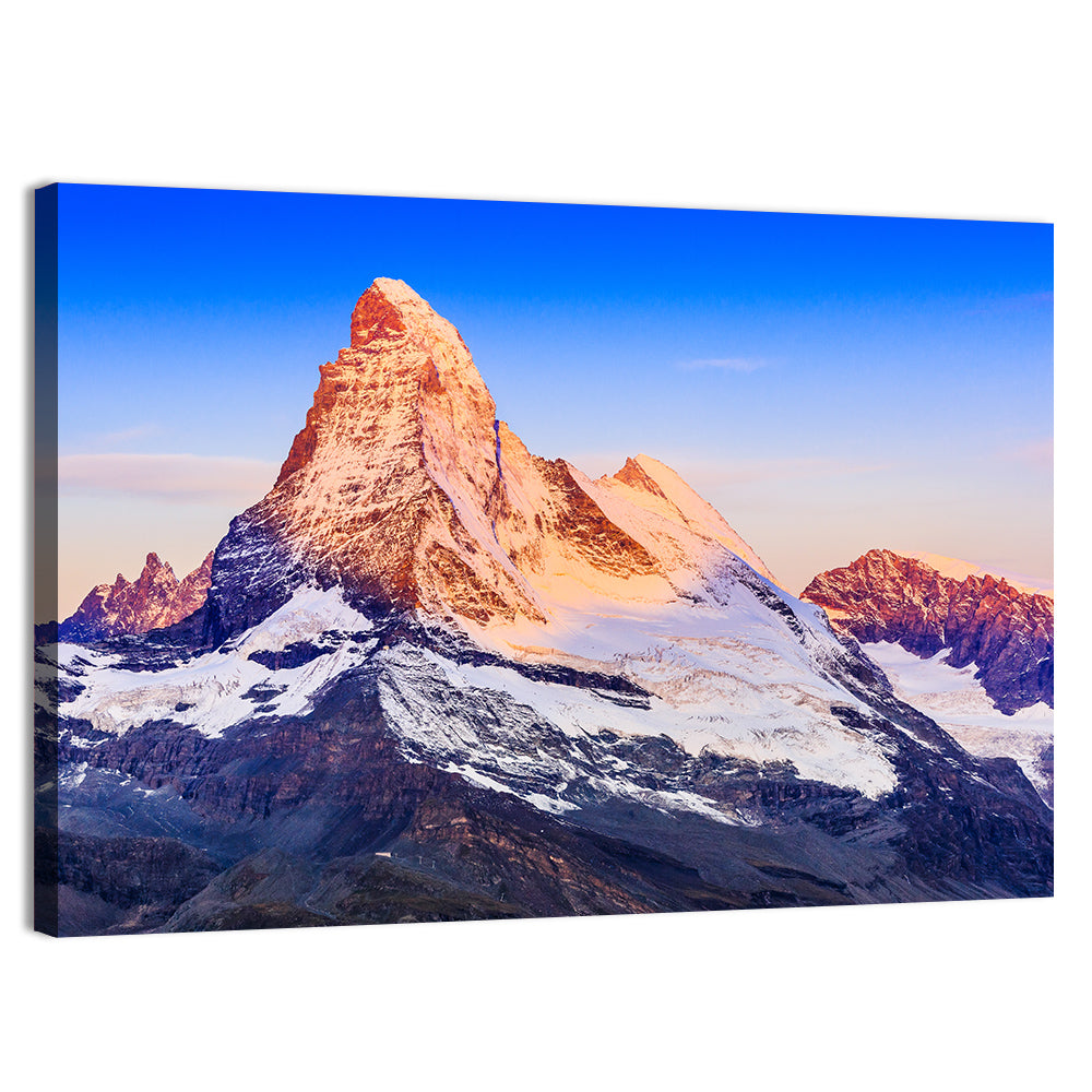 Matterhorn Sunrise Wall Art, canvas print, landscape