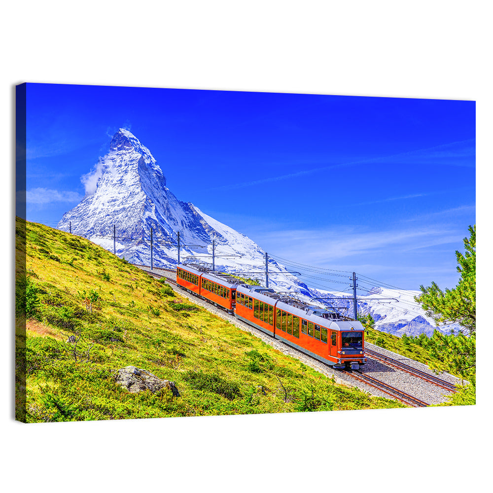 Gornergrat Train and Matterhorn Wall Art