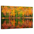 Autumn Forest Reflection Wall Art