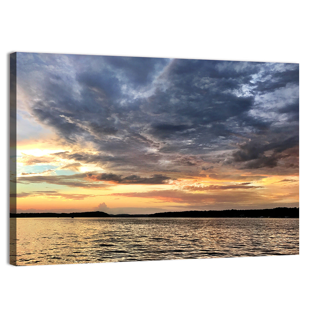 Lake Tillery Sunset Wall Art