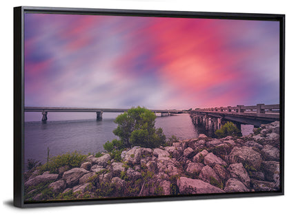 Amelia Island Sunset Bridge Wall Art