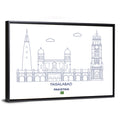 Faisalabad Clock Tower Skyline Wall Art