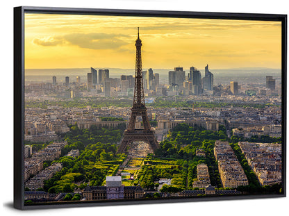 Eiffel Tower at Golden Hour Wall Art