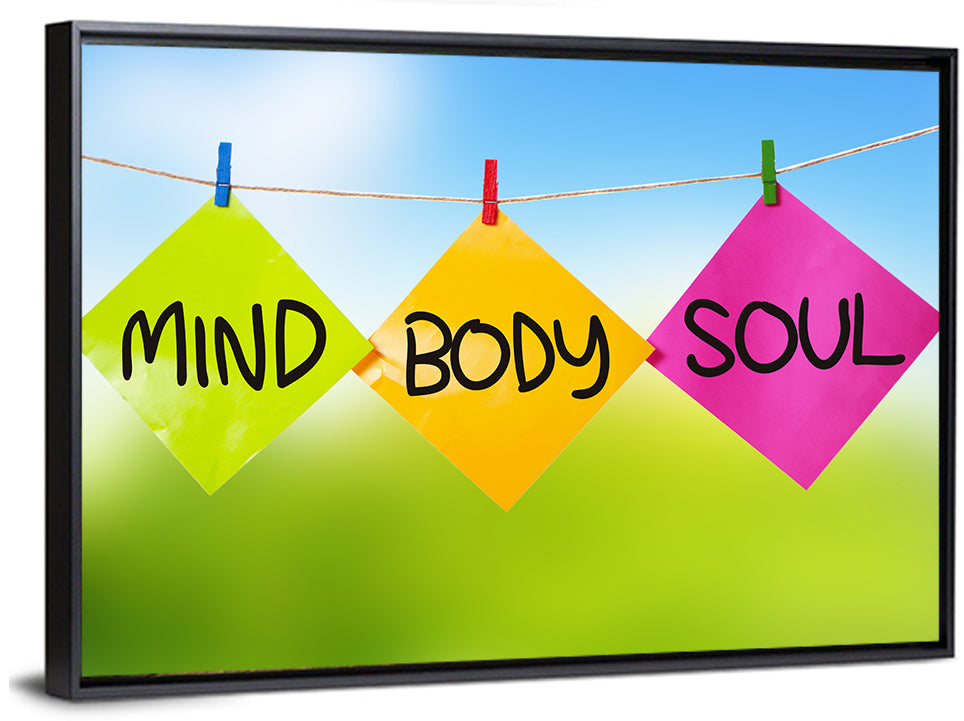 Mind Body Soul Paper Trio Wall Art