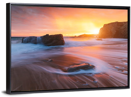Quiberon Beach Sunset Wall Art