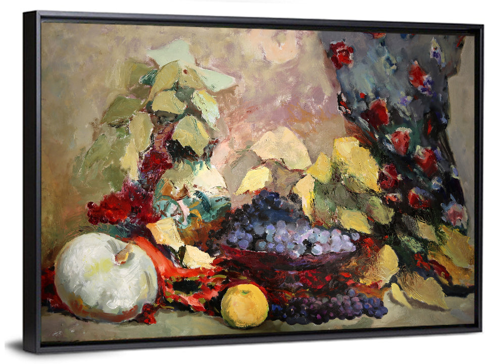 Grapes and Melon Still Life Wall Art
