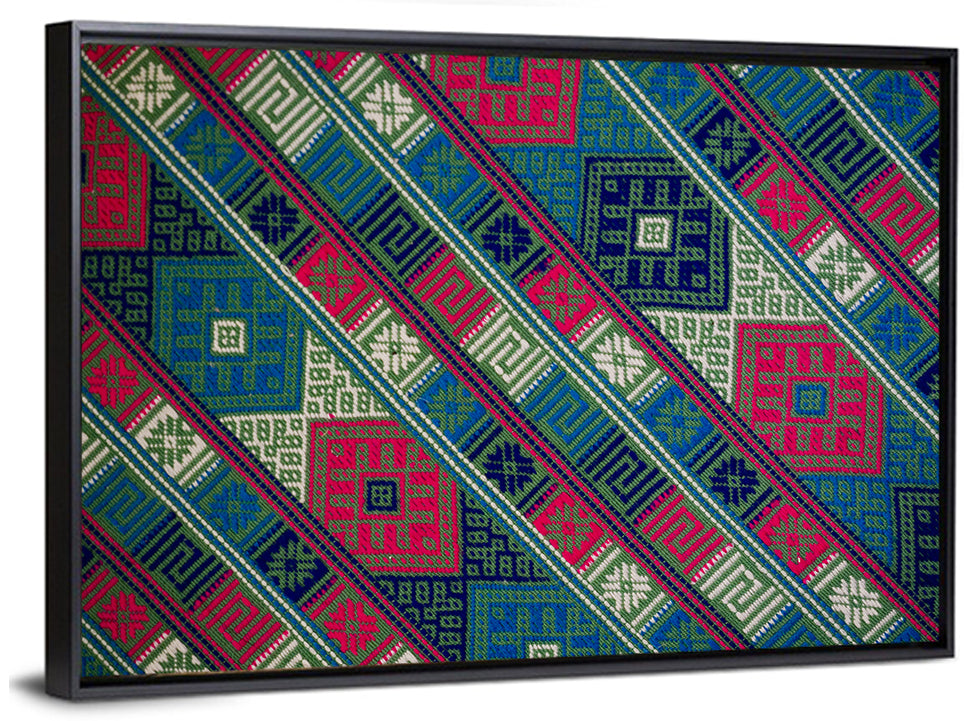 Handwoven Geometric Textile Wall Art