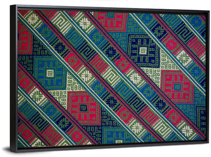 Handwoven Geometric Textile Wall Art