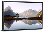 Mitre Peak Reflection at Milford Sound Wall Art