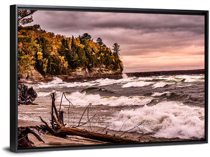 Stormy Michigan Lakeshore Wall Art