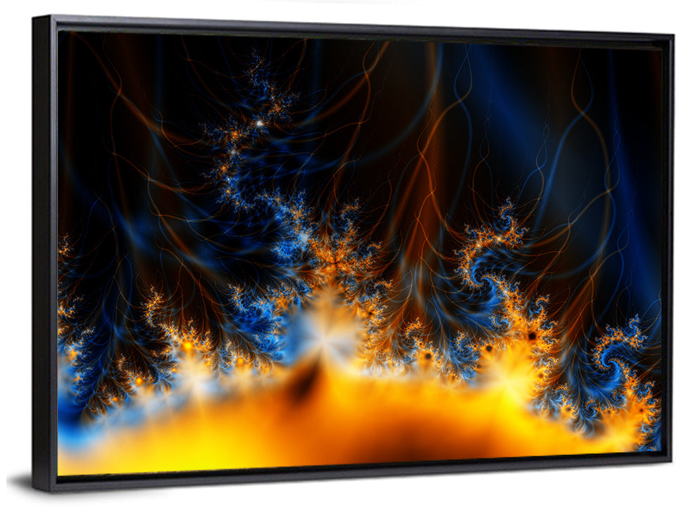 Solar Flare Fractal Flame Wall Art