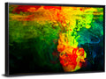 Dynamic Ink Plumes Abstract Wall Art
