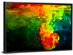 Dynamic Ink Plumes Abstract Wall Art