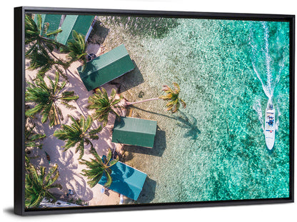 Tobacco Caye Aerial View Wall Art