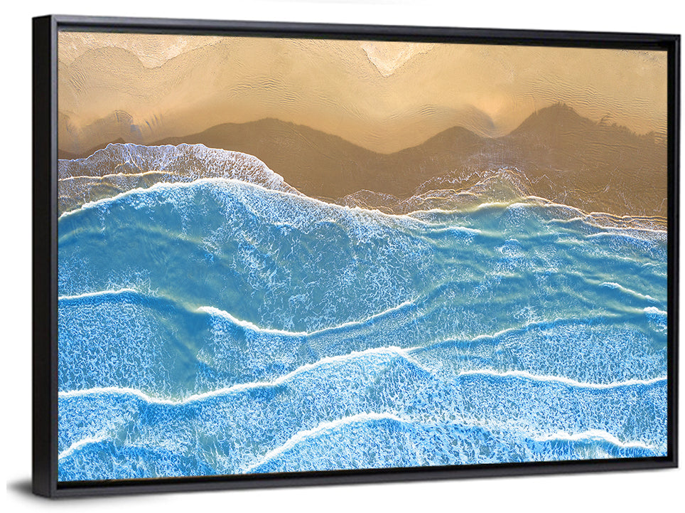 Aerial Azure Beach Wall Art