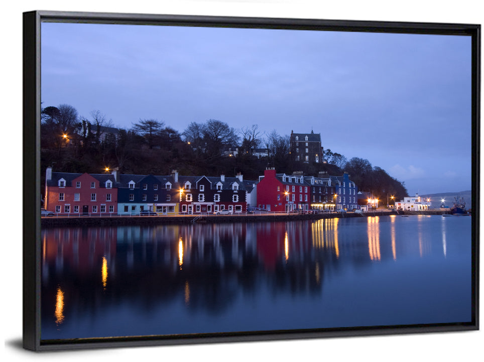 Tobermory Harbour at Twilight Wall Art