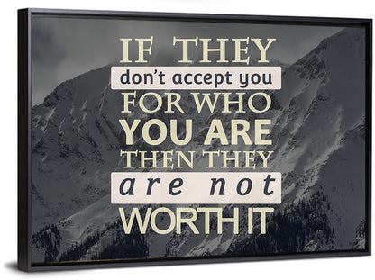 They Are Not Worth It I Wall Art