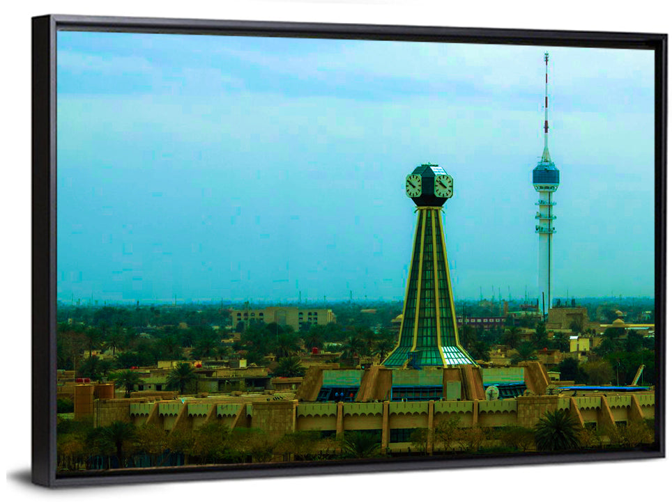 Baghdad Clock Tower Cityscape Wall Art