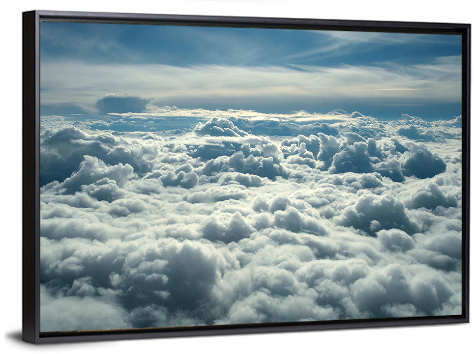 Aerial View Above Clouds Wall Art