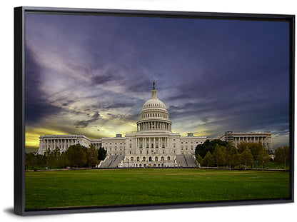 United States Capitol at Dusk Wall Art