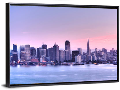 San Francisco Skyline at Lavender Dusk Wall Art