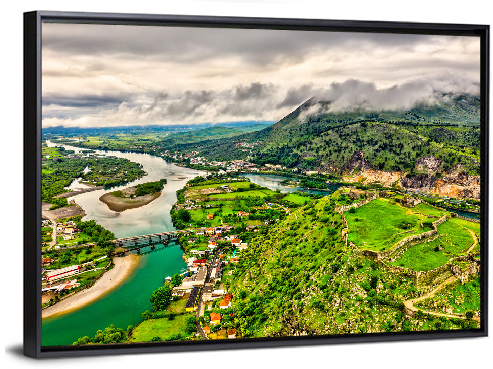 Rozafa Castle River Valley View Wall Art