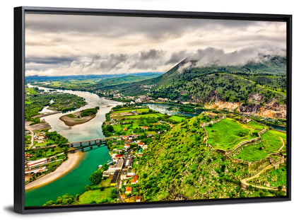 Rozafa Castle River Valley View Wall Art