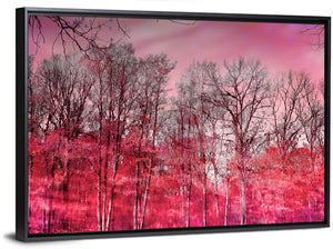 Autumn Trees Reflection Wall Art