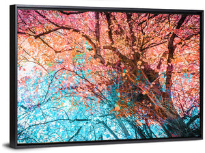 Autumn Tree Abstract Wall Art