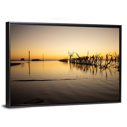 Lake Epecuen Evening Glow Wall Art