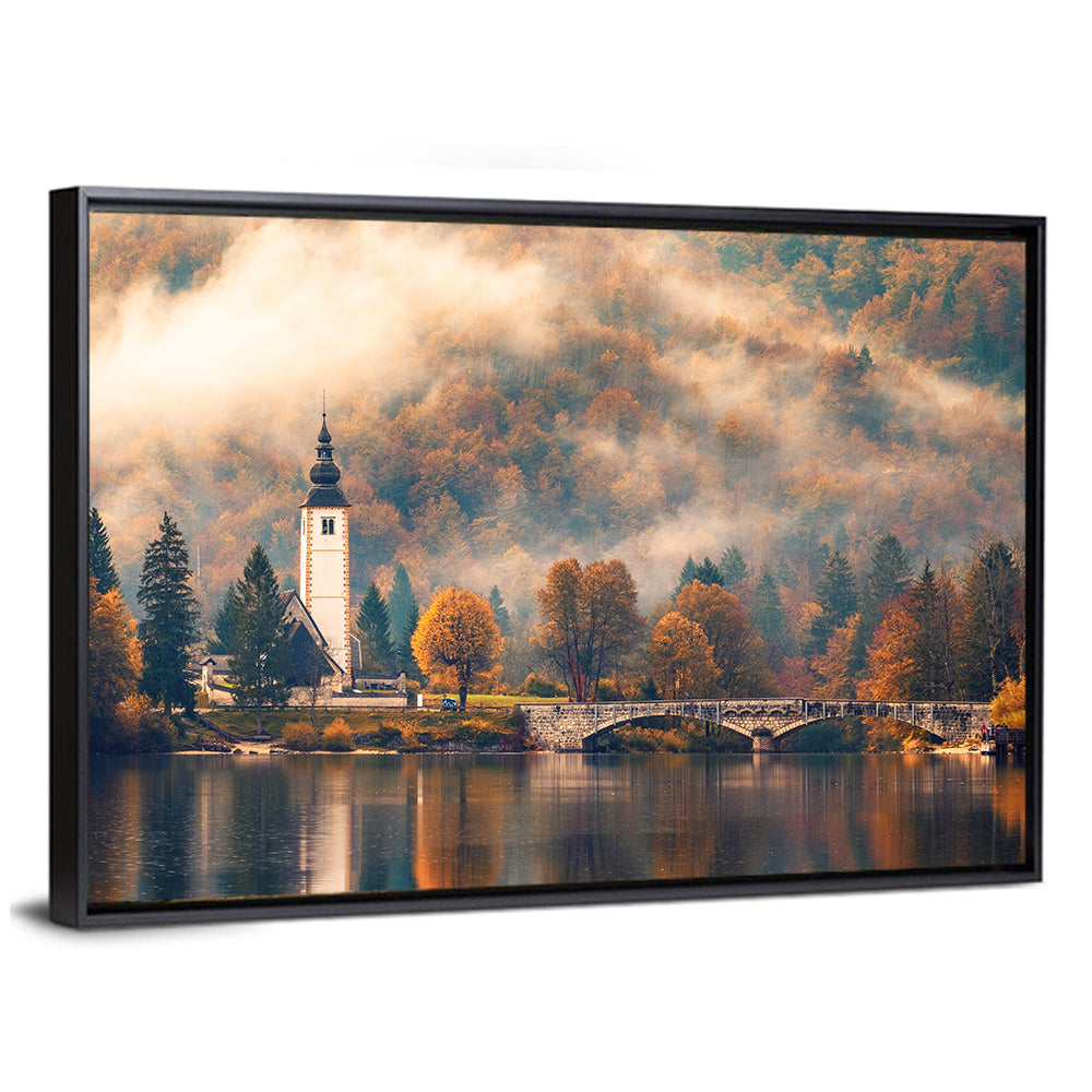 Lake Bohinj Foggy Morning Wall Art