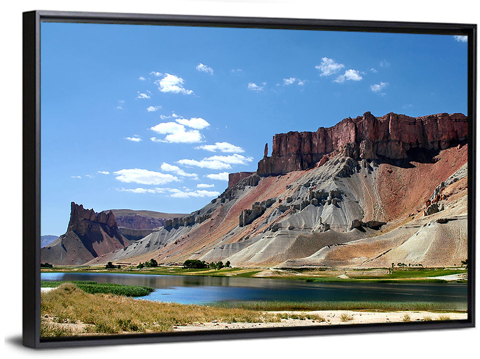 Band-e Amir Lakes and Rock Spire Wall Art