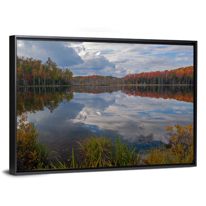 Scout Lake Autumn Reflection Wall Art
