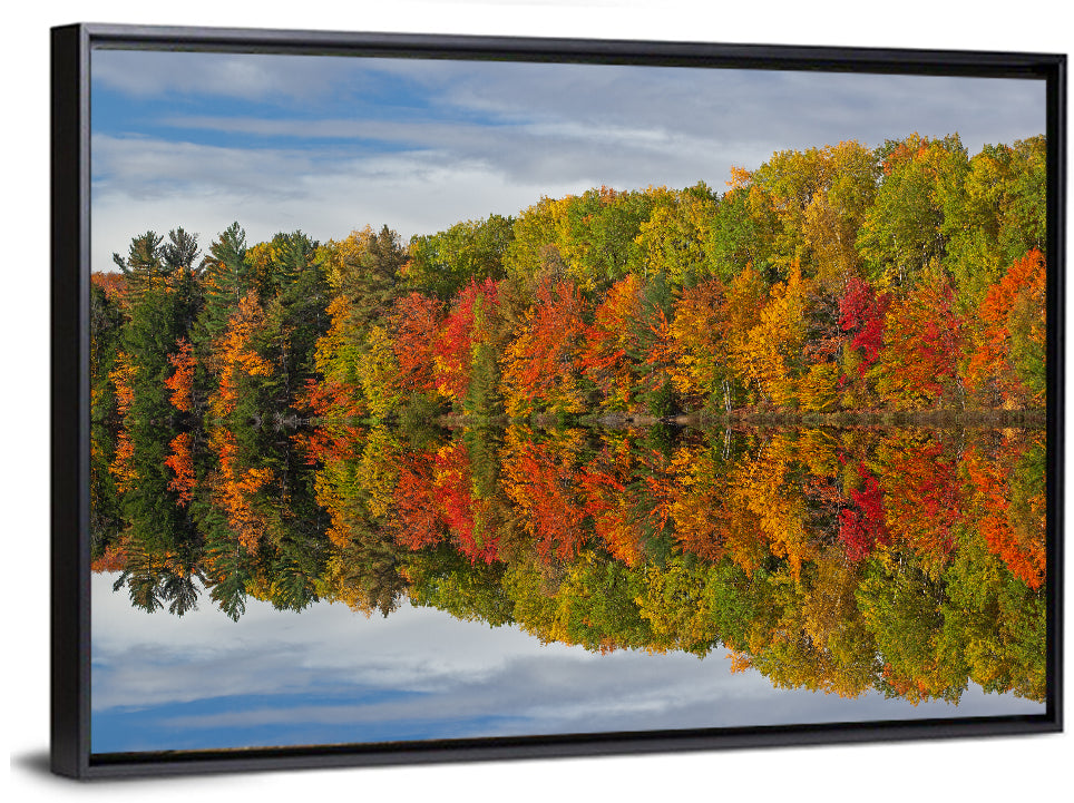 Moccasin Lake Autumn Reflection Wall Art